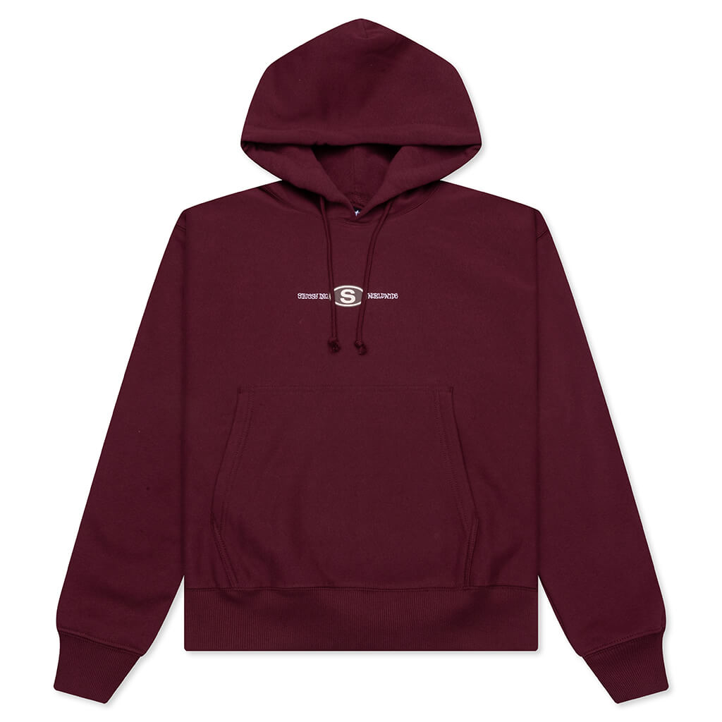 Worldwide Dot Hoodie - Wine