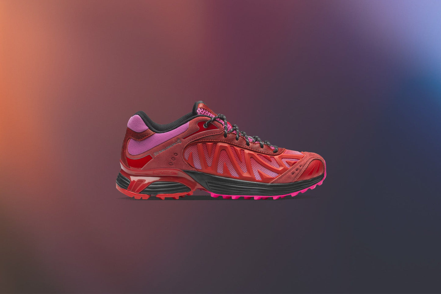 Salomon x Aries XT Whisper - Fiery Red/Fuchsia Pink