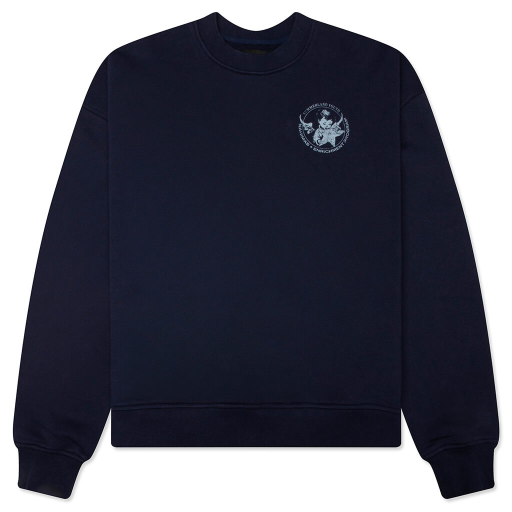 Youth Enrichment Crewneck - Worn Navy