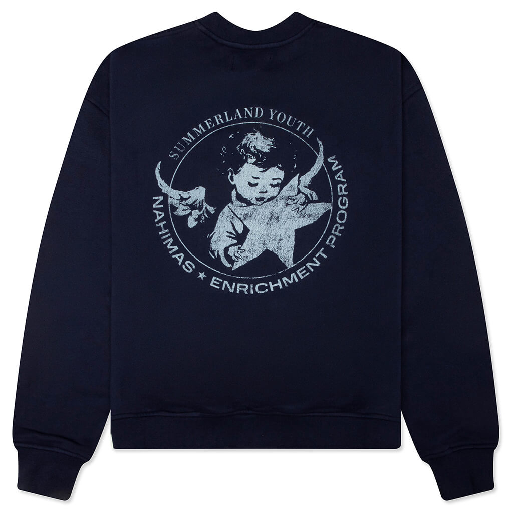 Youth Enrichment Crewneck - Worn Navy