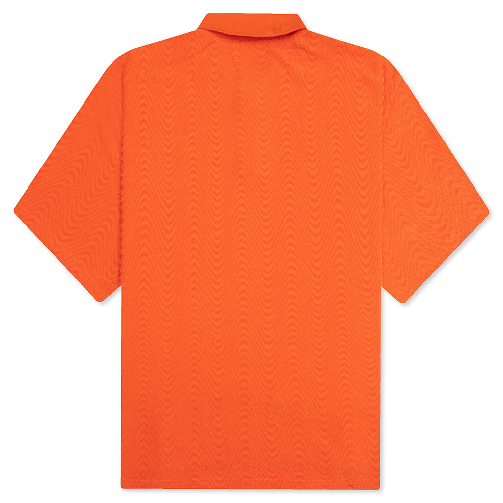 Zen Terry Boxy Polo - Burnt Orange