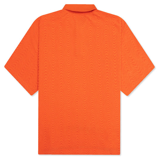 Zen Terry Boxy Polo - Burnt Orange