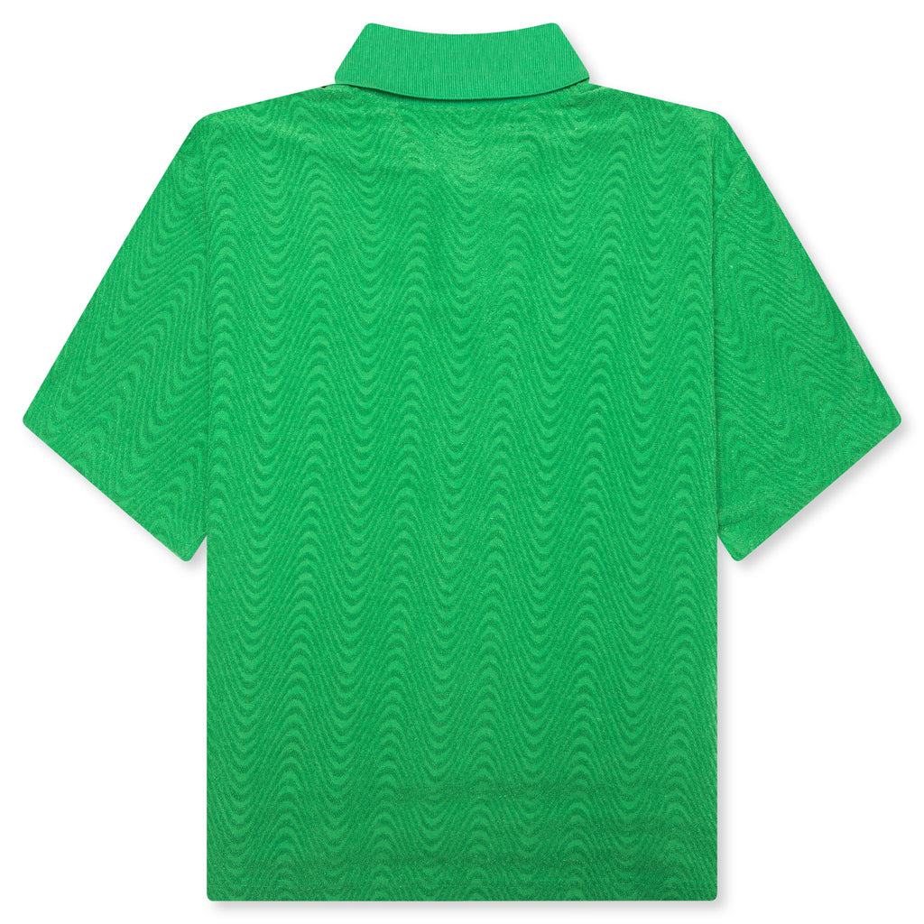 Zen Terry Boxy Polo - Green