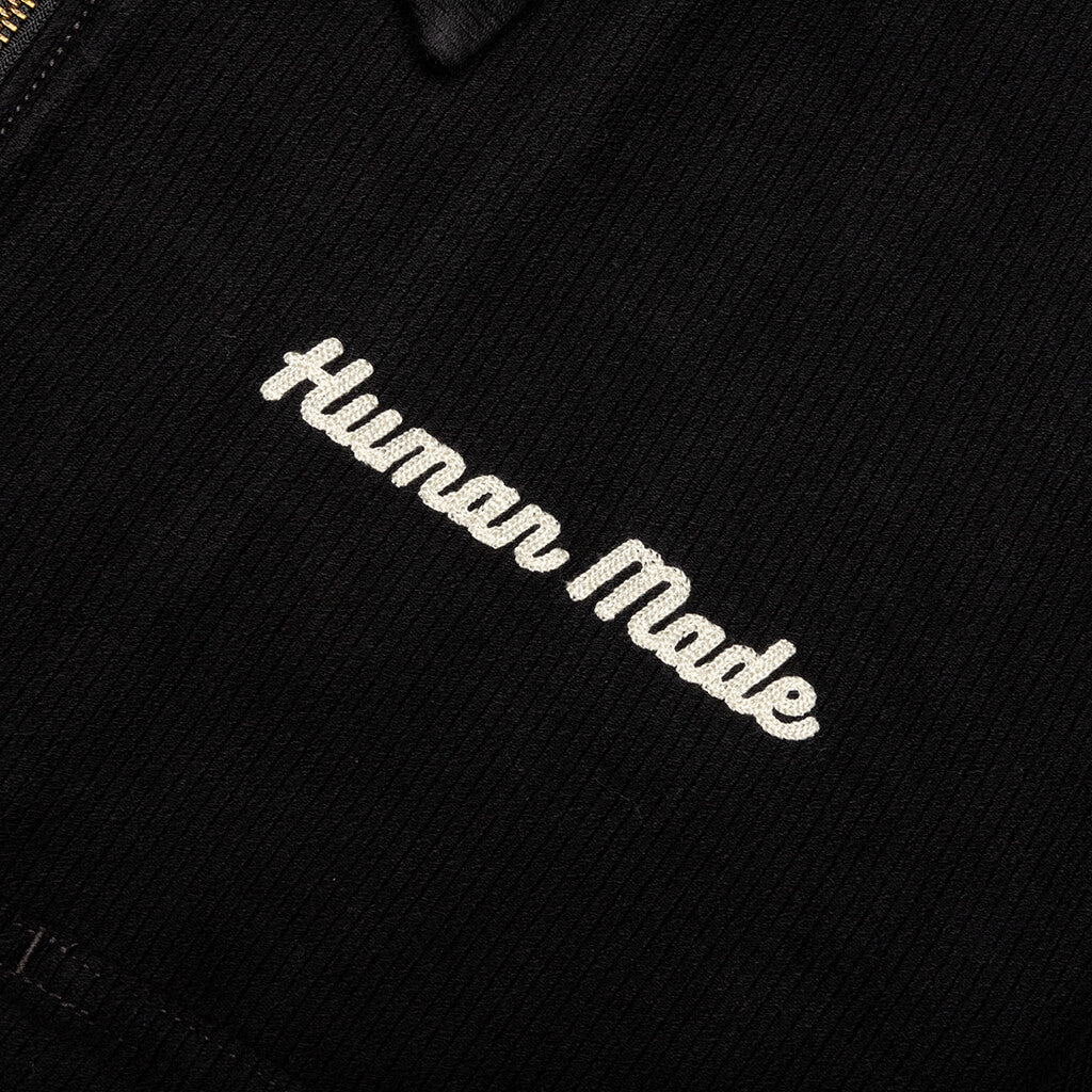 Zip-Up Work Jacket - Black