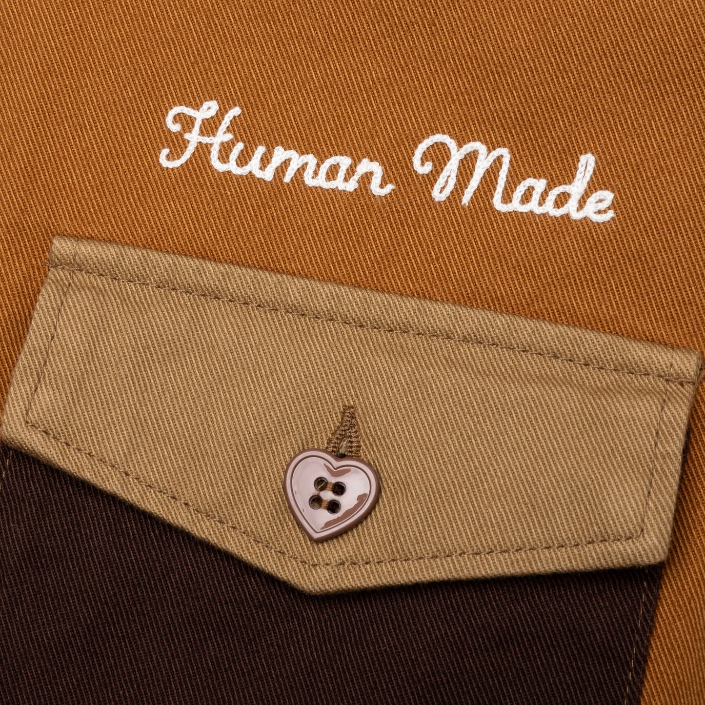 Zip-Up Work Jacket - Brown
