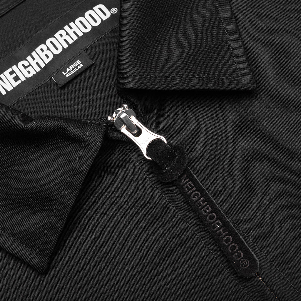 Zip Work Jacket - Black