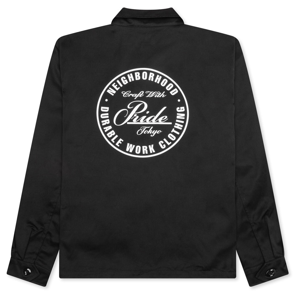 Zip Work Jacket - Black