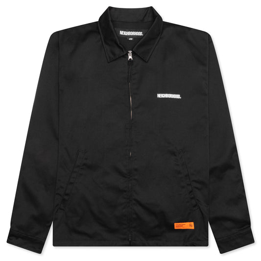 Zip Work Jacket - Black
