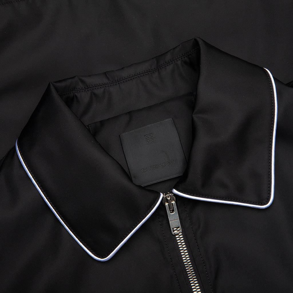 Zipped Jacket with Chandelier and Snake Embroideries - Black