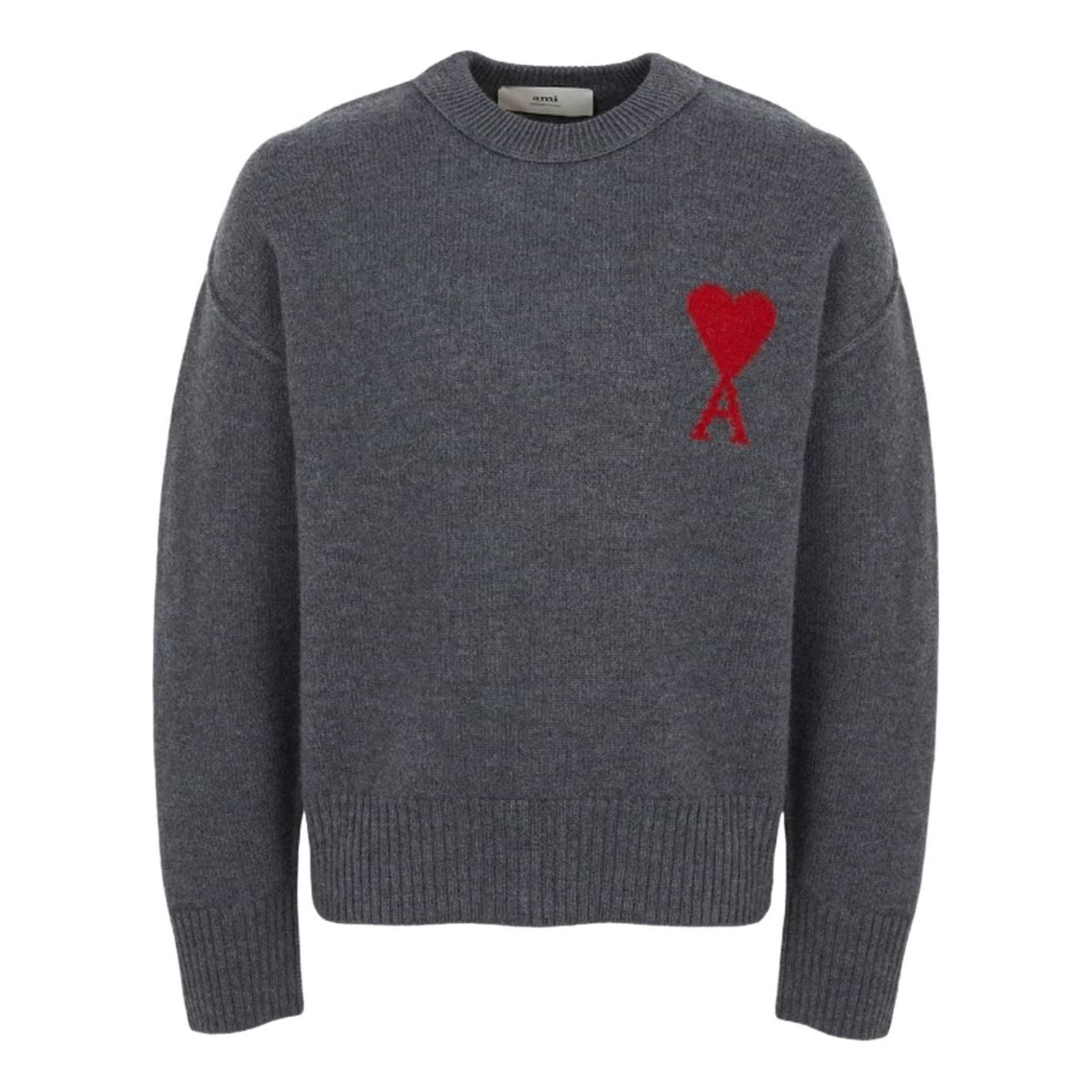 AMI Knitwear T-Shirt 'Gray' UKS838-018-084