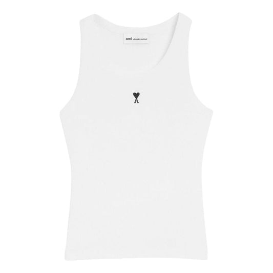 (WMNS) AMI Army Army de Heart Tank Top 'White' FTP811-JE0117-100