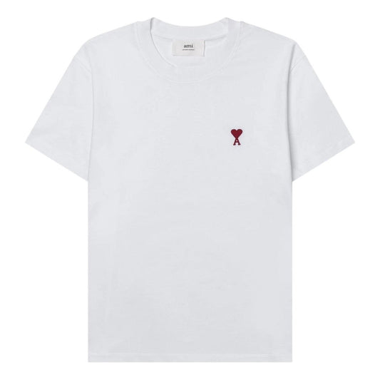 AMI Small Heart Logo T-shirt 'White' BFUTS035-724-100