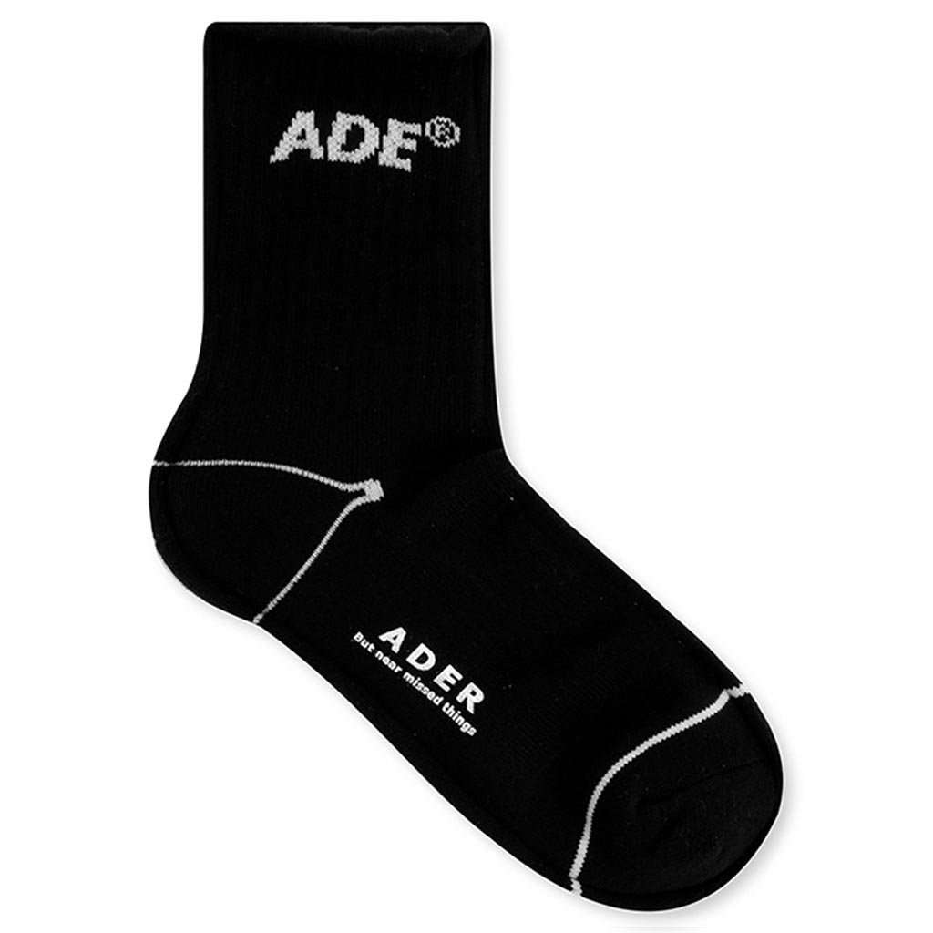 Ade Sewing Socks - Black/Green