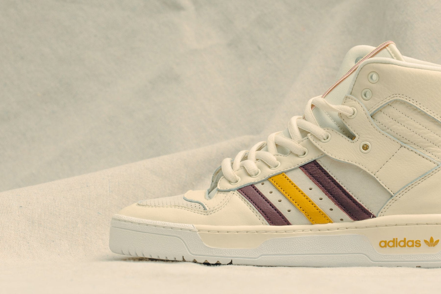 adidas Originals x Eric Emanuel Rivalry Hi - Crystal White/Night Red