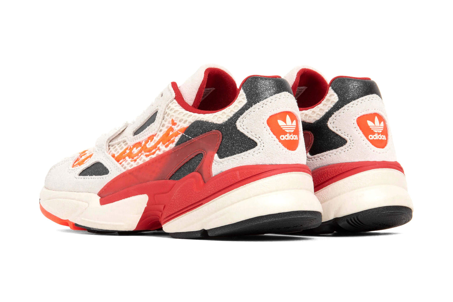 adidas Originals x Fiorucci Falcon W - Off White/Red/Neon Solar Orange