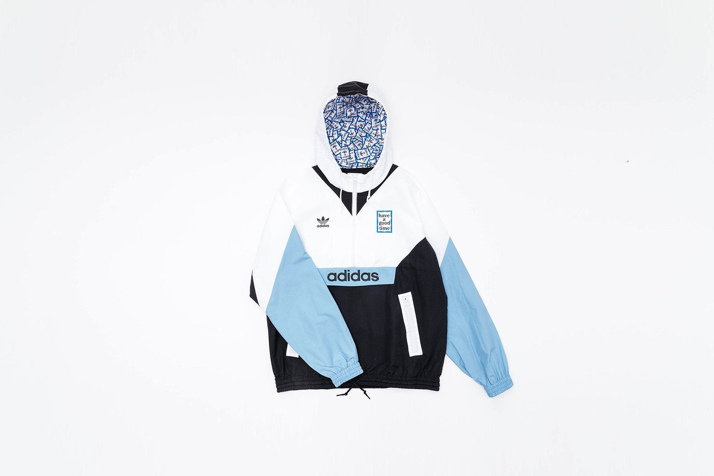 adidas Originals x Have A Good Time Pullover Windbreaker - White/Black