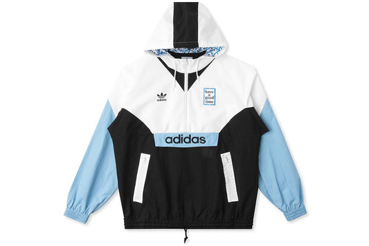 adidas Originals x Have A Good Time Pullover Windbreaker - White/Black