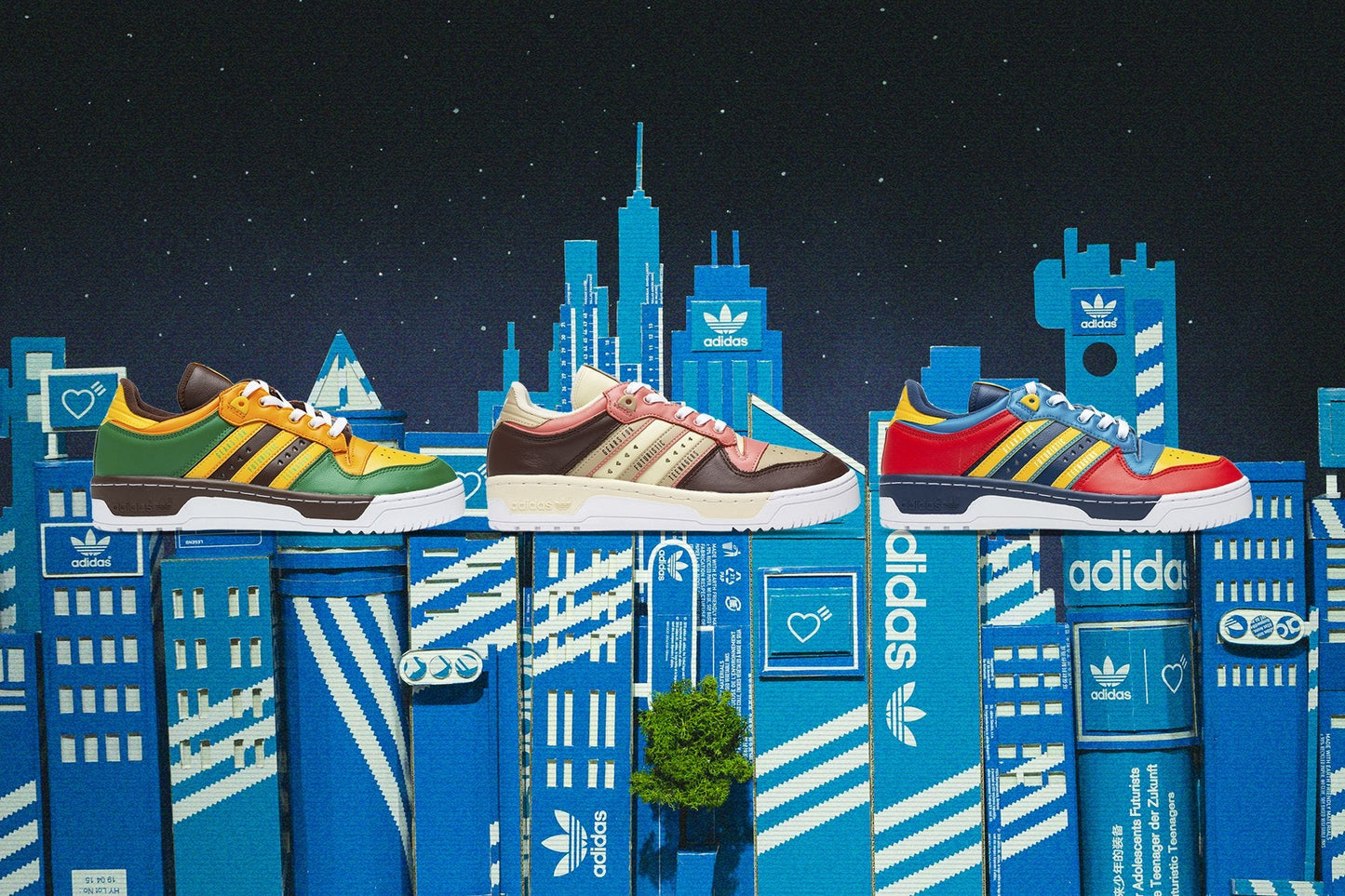 adidas Originals x Human Made Rivalry Low - Night Marine