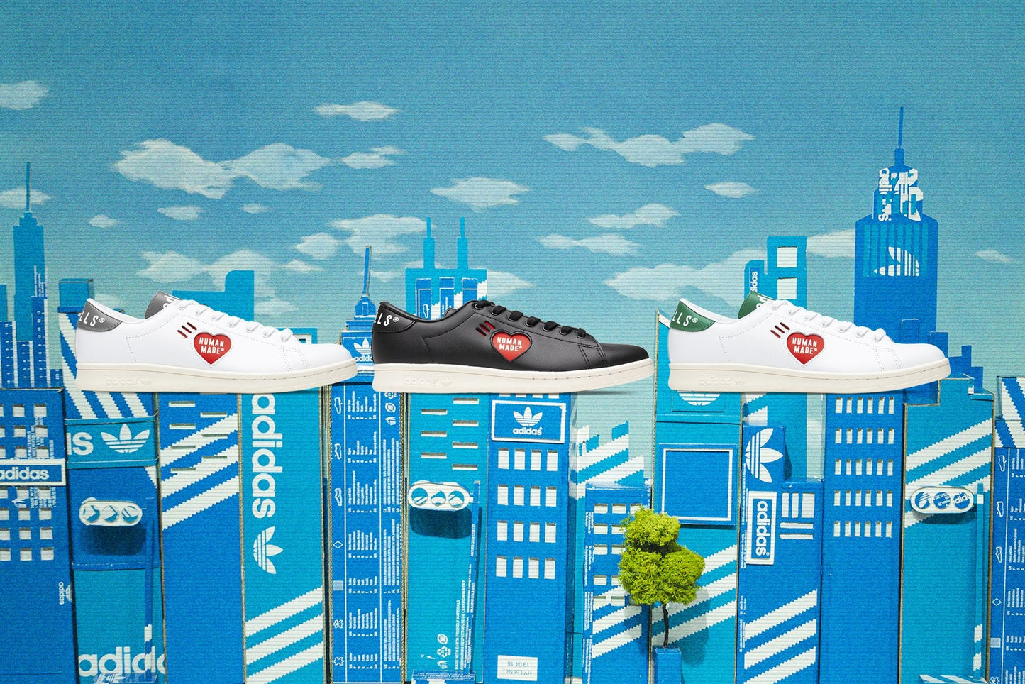 adidas Originals x Human Made Stan Smith - Black/White