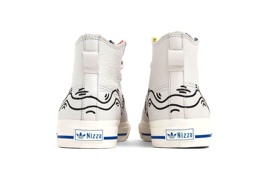 adidas Originals x Keith Haring Nizza Hi RF - Crystal White/Blue/Core White