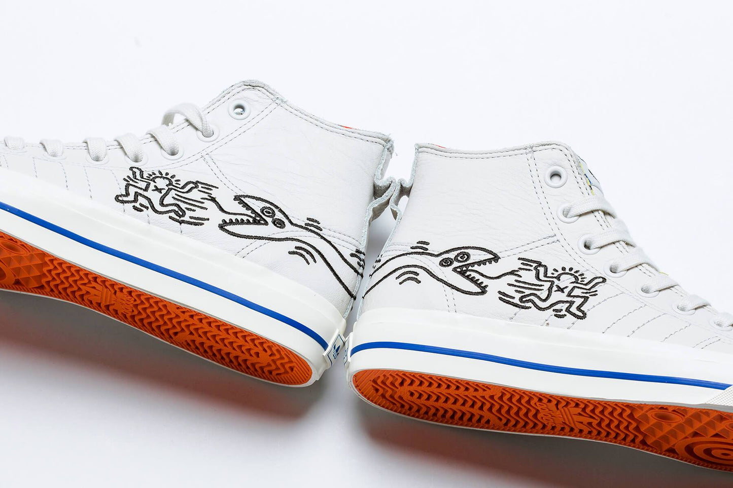 adidas Originals x Keith Haring Nizza Hi RF - Crystal White/Blue/Core White