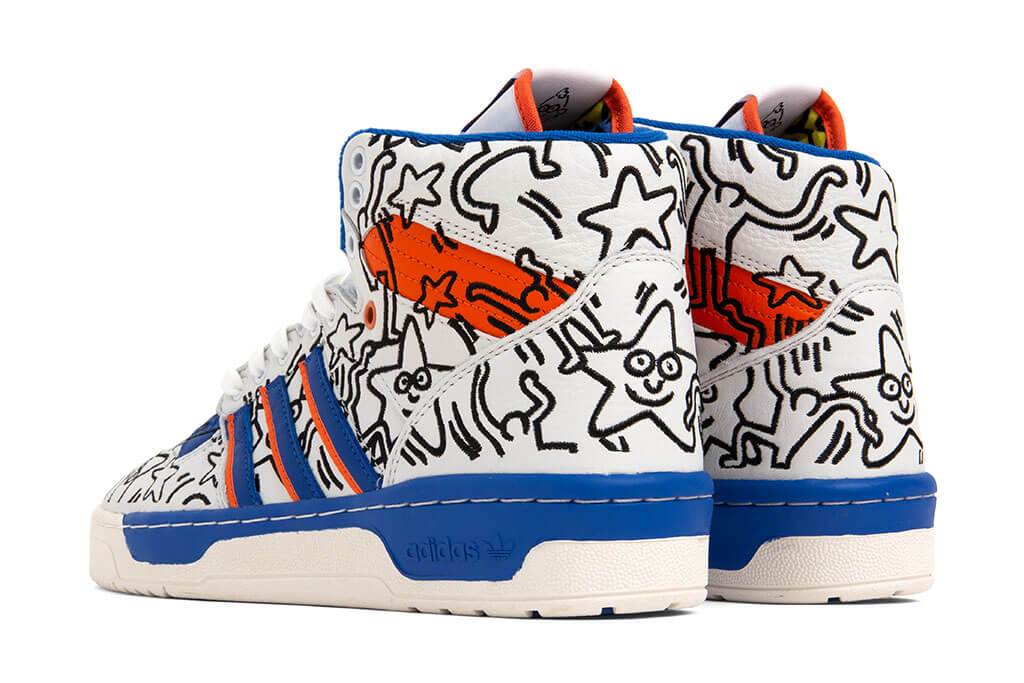 adidas Originals x Keith Haring Rivalry Hi - Crystal White/Blue/Core White