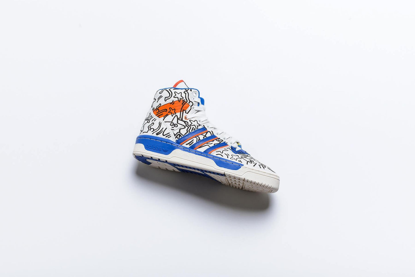 adidas Originals x Keith Haring Rivalry Hi - Crystal White/Blue/Core White