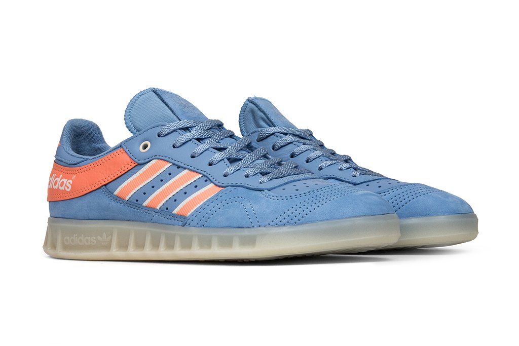 adidas Originals x Oyster Holdings Handball Top - Ash Blue/Coral/Core White