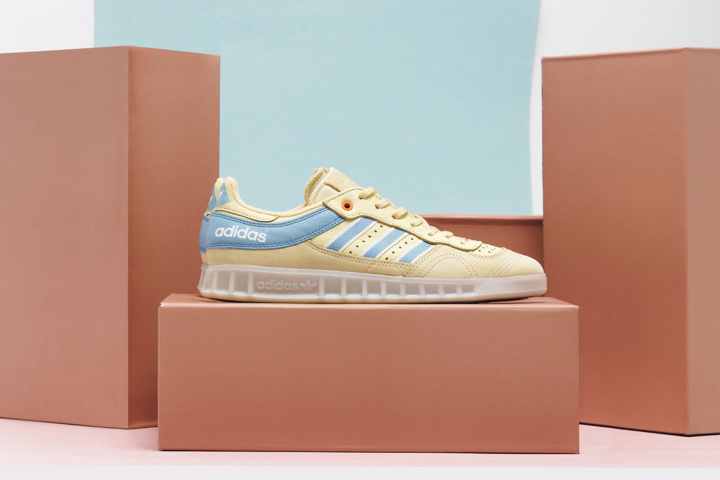 adidas Originals x Oyster Holdings Handball Top - Easy Yellow/Ash Blue/Core White