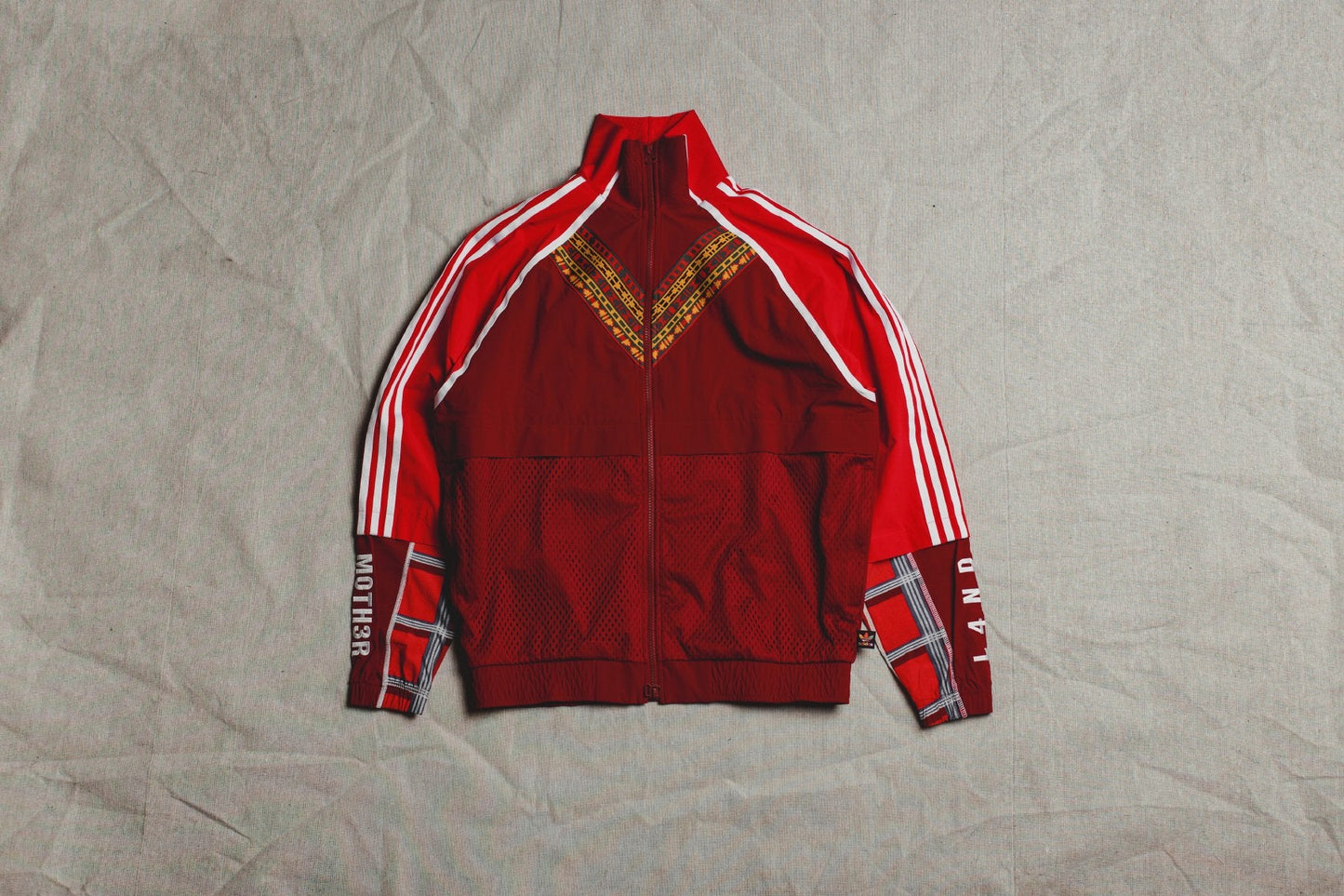 adidas Originals x Pharrell Williams Afro Hu TT FZ Jacket - White/Multicolor