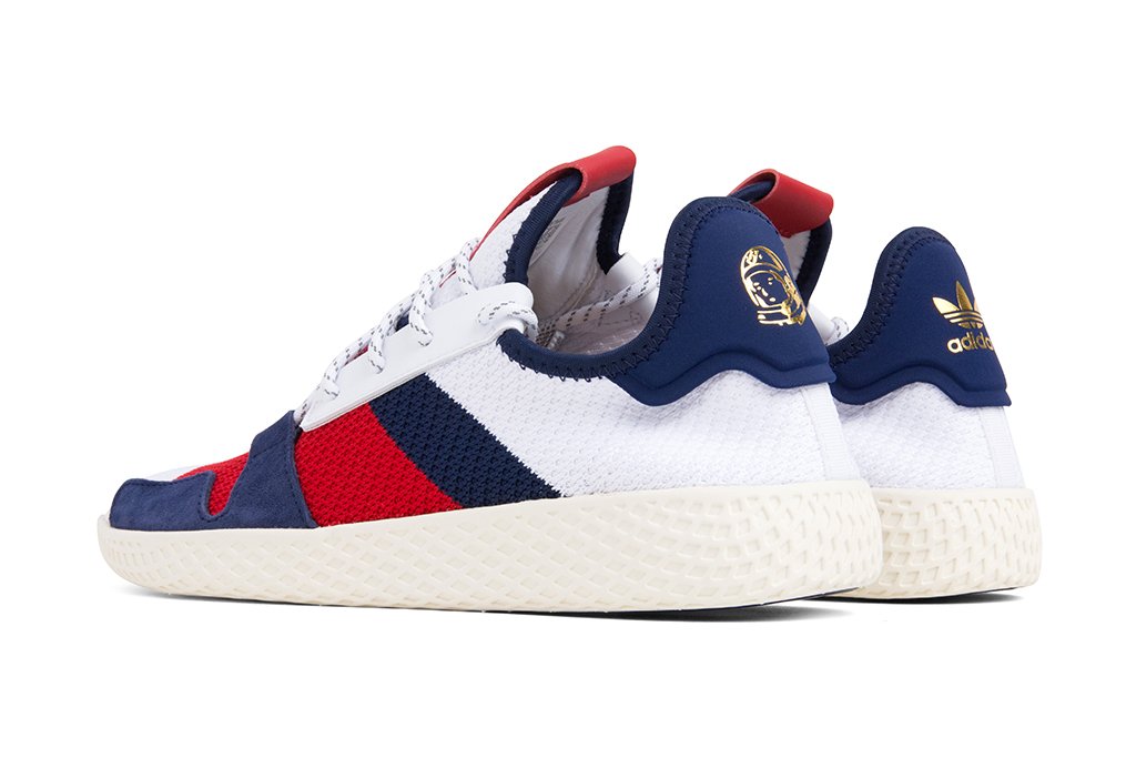 adidas Originals x Pharrell Williams BBC HU V2 - White/Scarlet/Dark Blue
