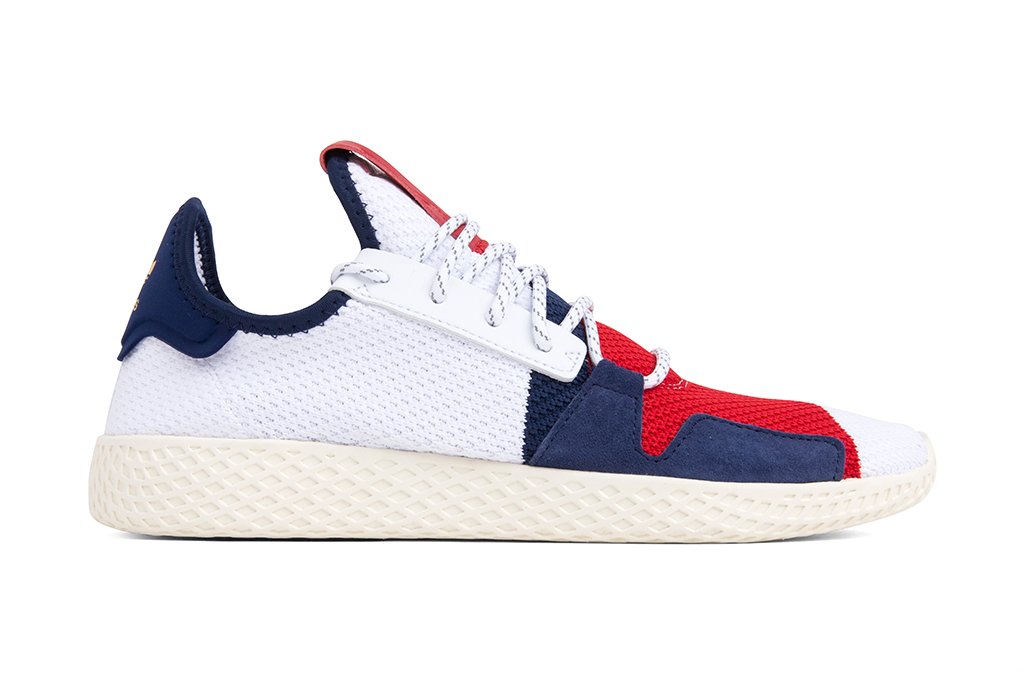 adidas Originals x Pharrell Williams BBC HU V2 - White/Scarlet/Dark Blue
