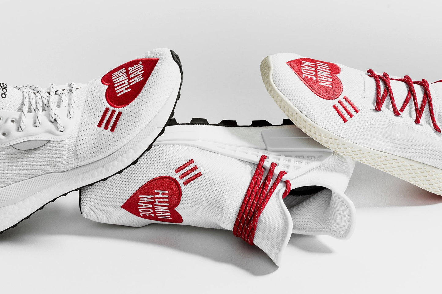adidas Originals x Pharrell Williams x NMD Hu - White/Red