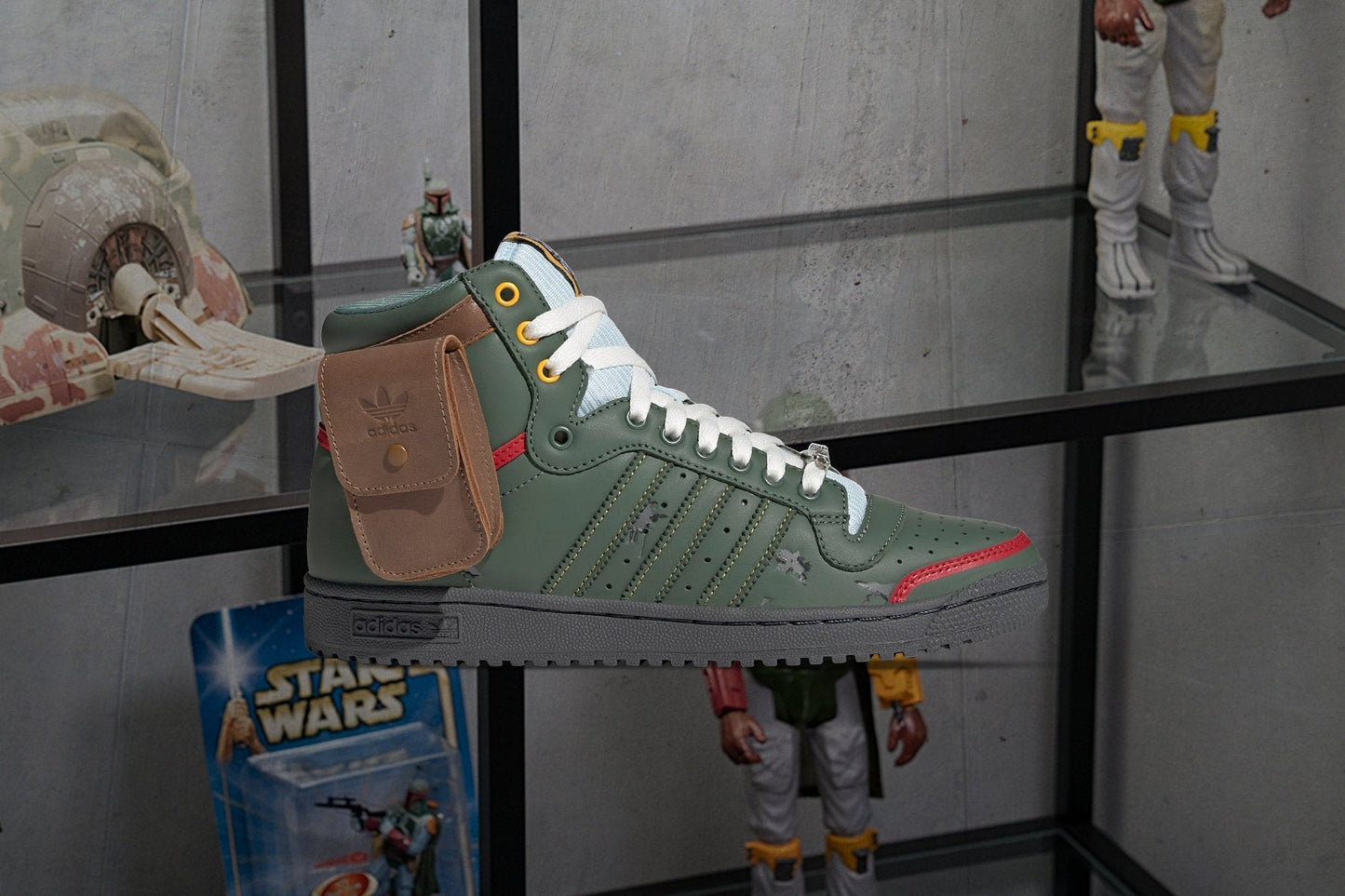 adidas Originals x Star Wars Top Ten Hi Star "Boba Fett" - Trace Green