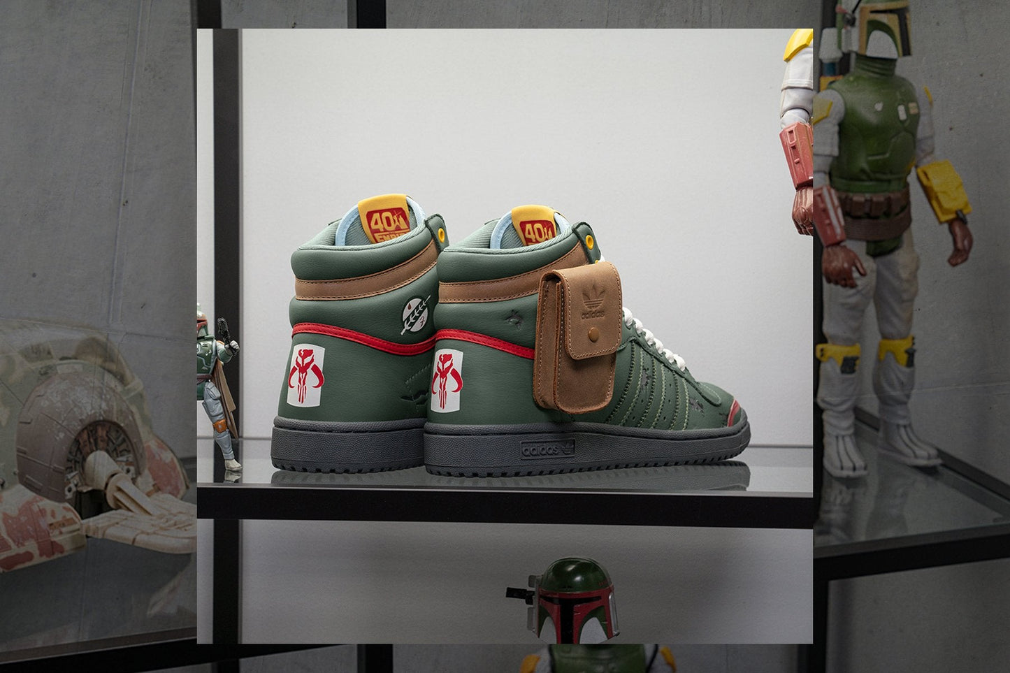 adidas Originals x Star Wars Top Ten Hi Star "Boba Fett" - Trace Green