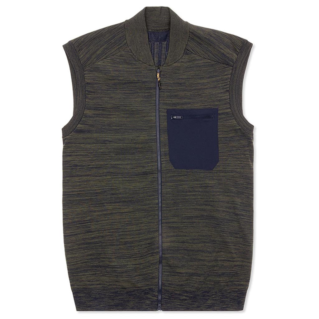 adidas Originals x Universal Works Vest - Legend Ink/Olive Cargo