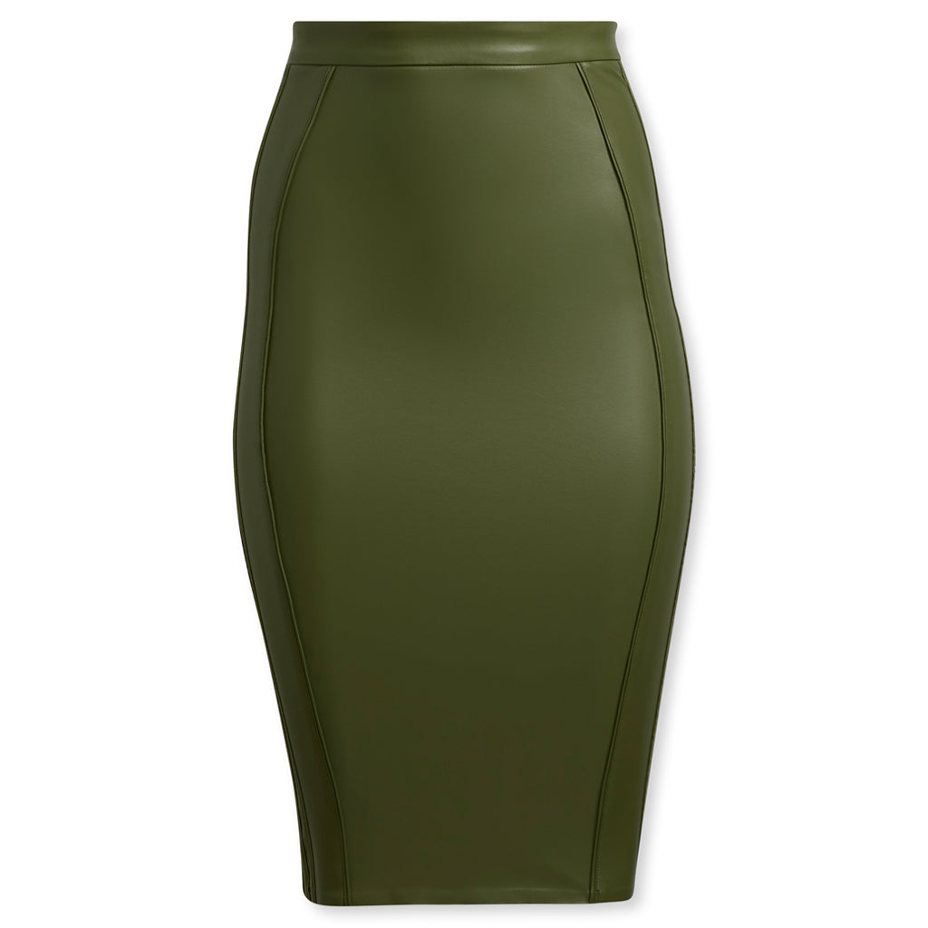 adidas Originals x Ivy Park Women's Faux Leather Skirt - Wild Pine