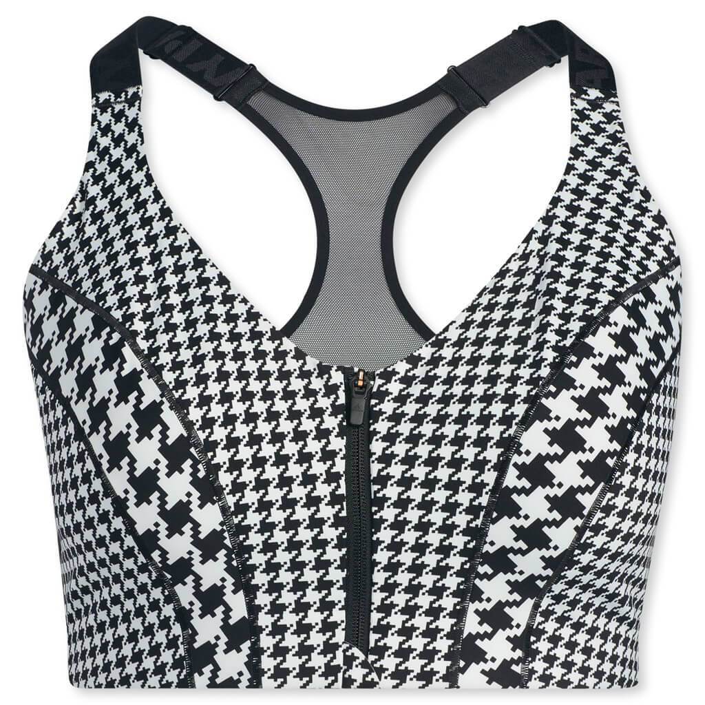 adidas Originals x Ivy Park Women's Plus Size AOP Zip Bra 2.0 - Clear Grey/Black
