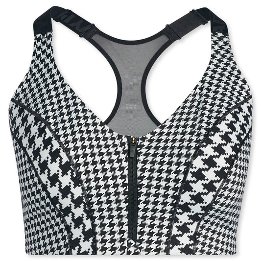 adidas Originals x Ivy Park Women's Plus Size AOP Zip Bra 2.0 - Clear Grey/Black