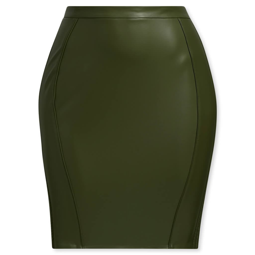 adidas Originals x Ivy Park Women's Plus Size Faux Leather Skirt - Wild Pine