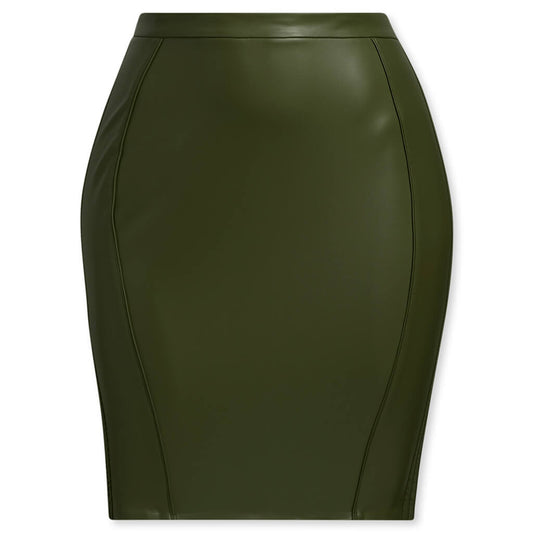 adidas Originals x Ivy Park Women's Plus Size Faux Leather Skirt - Wild Pine