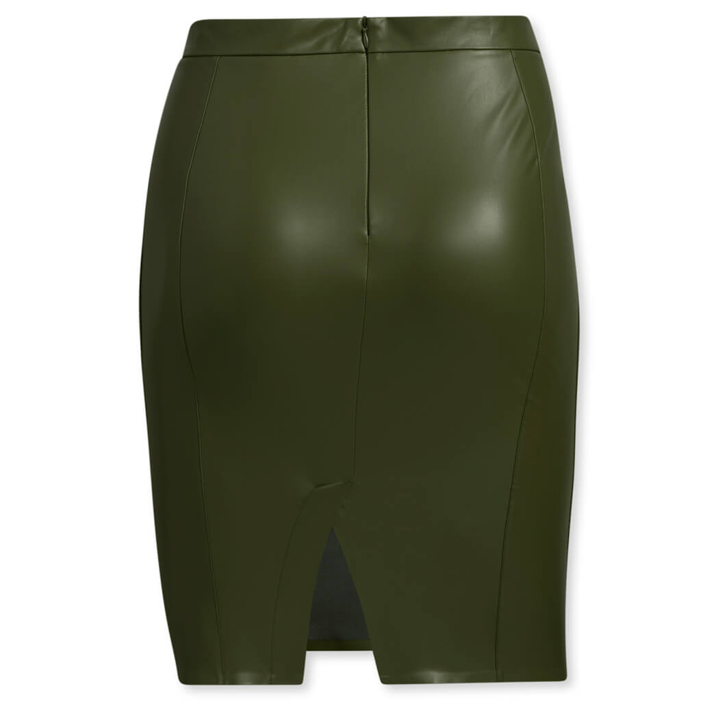 adidas Originals x Ivy Park Women's Plus Size Faux Leather Skirt - Wild Pine