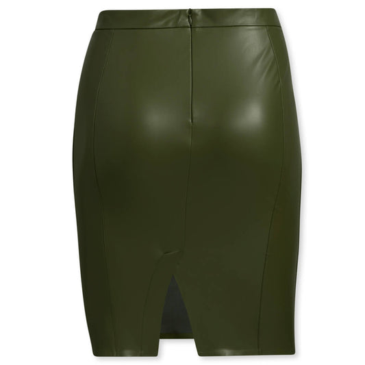 adidas Originals x Ivy Park Women's Plus Size Faux Leather Skirt - Wild Pine