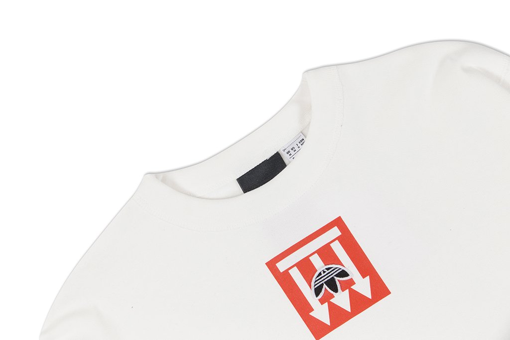 adidas Originals x Alexander Wang AW Graphic Crewneck - Core White/Borange