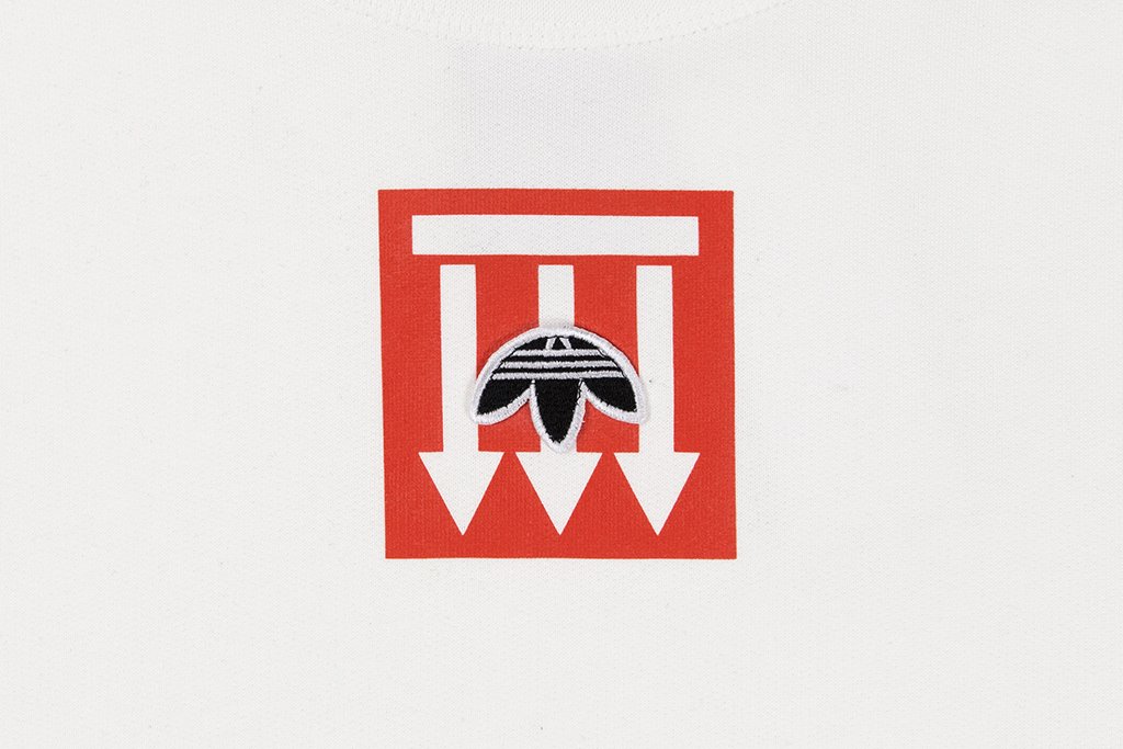 adidas Originals x Alexander Wang AW Graphic Crewneck - Core White/Borange