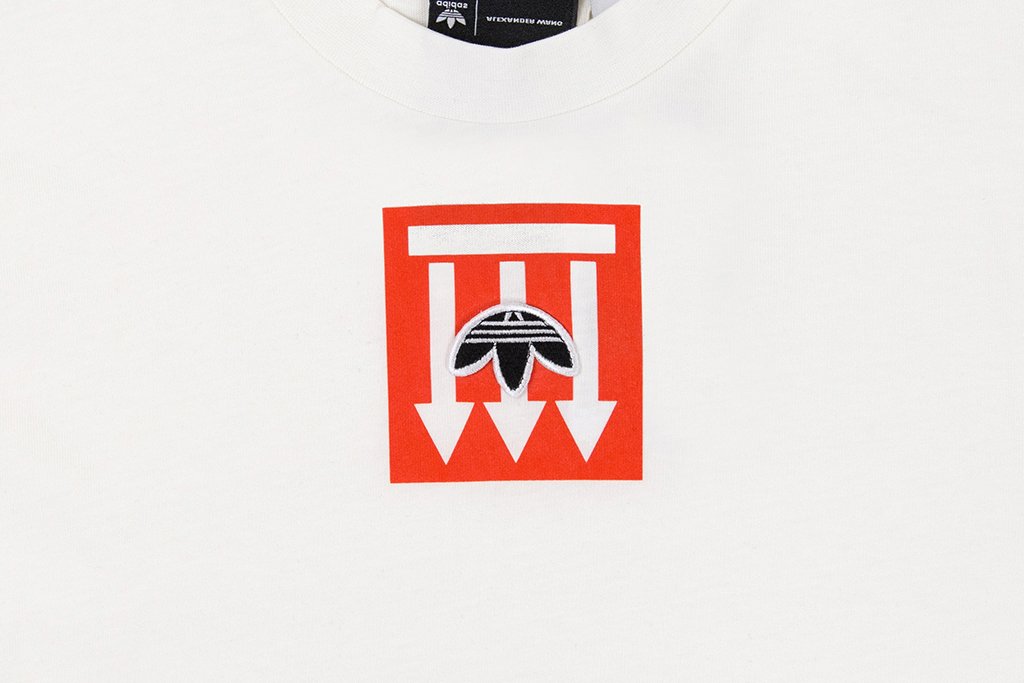 adidas Originals x Alexander Wang AW Graphic Tee - Core White/Borange