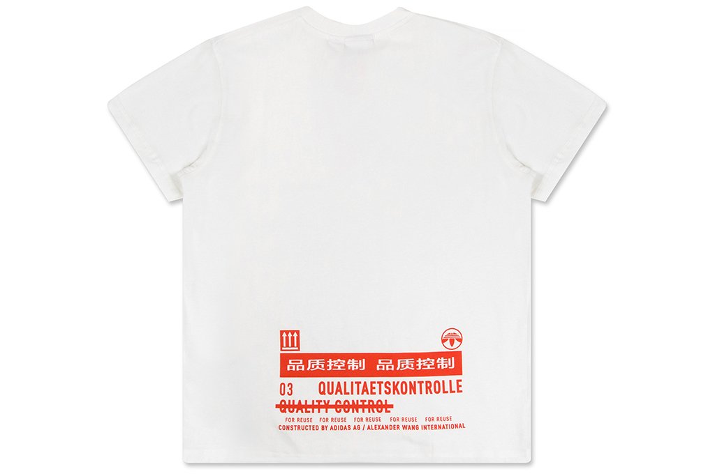 adidas Originals x Alexander Wang AW Graphic Tee - Core White/Borange