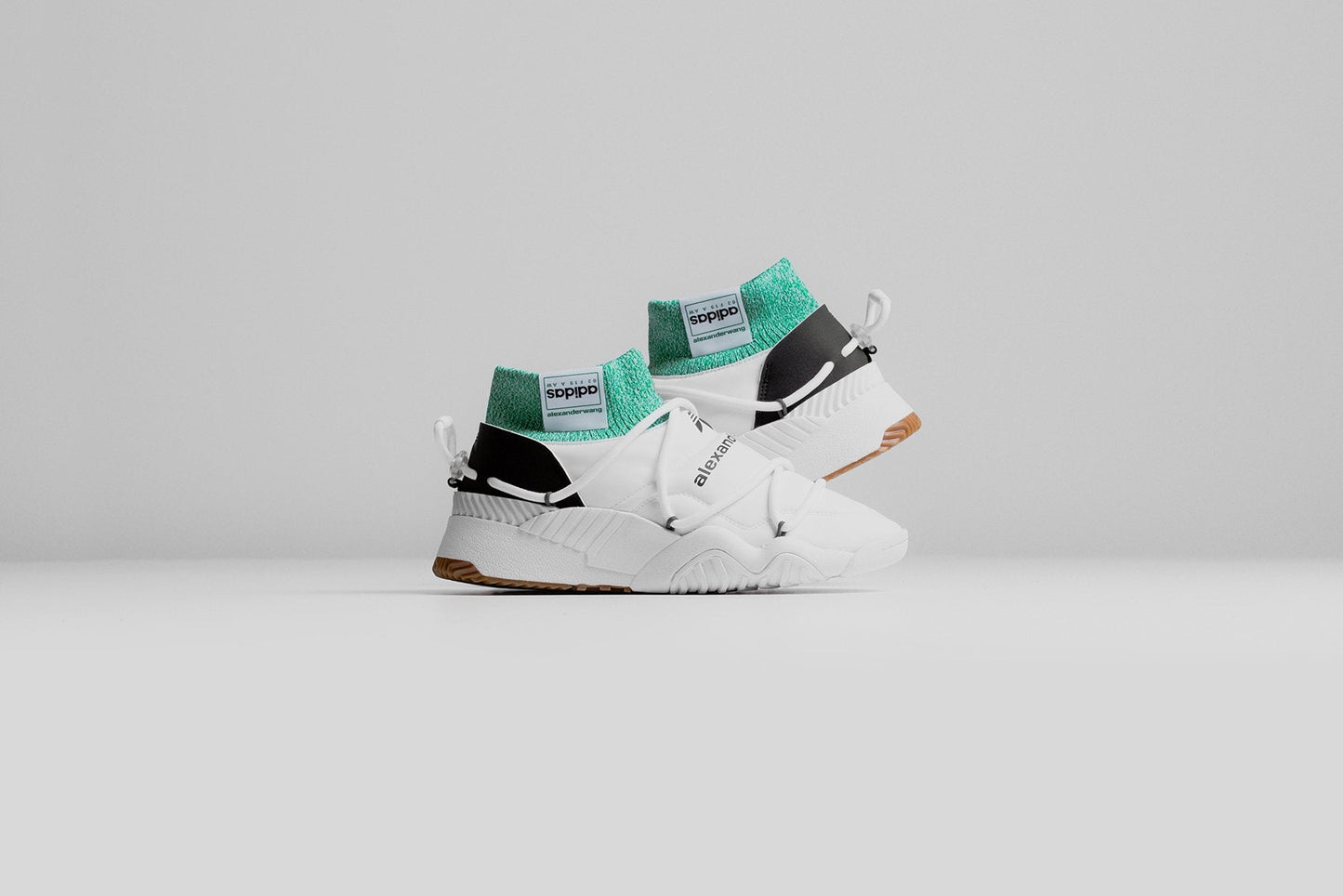 adidas Originals x Alexander Wang AW Puff Trainers - FTW White/Core Black/Prime Ink Blue