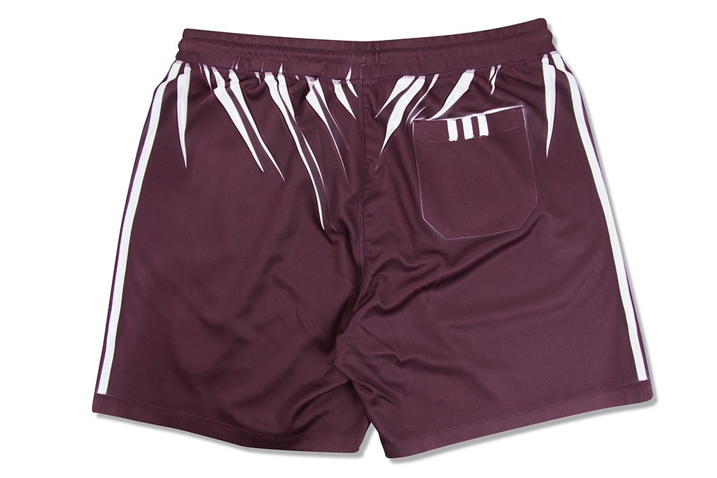 adidas Originals x Alexander Wang AW Shorts - Maroon/White