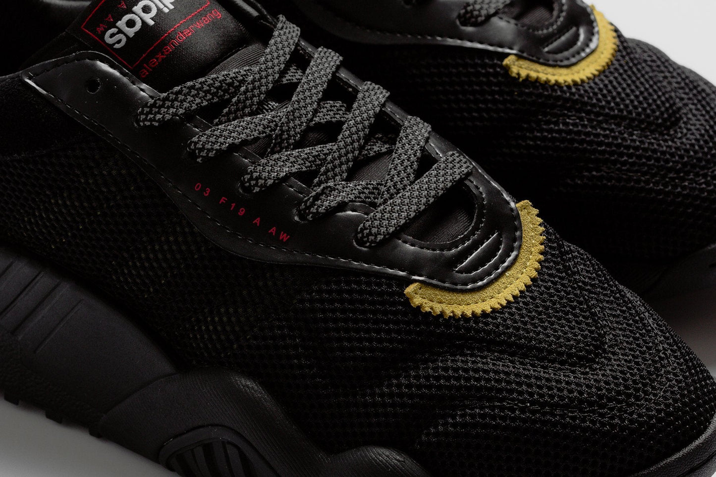 adidas Originals x Alexander Wang AW Turnout Trainer - Core Black/Yellow/Light Brown